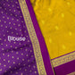 Beautiful semi kanjivaram soft silk saree - mustard purple (Copy)