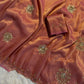 Soft two tone tissue silk with sequins and gotta patti work