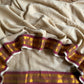 Soft Mul cotton saree - Wine
