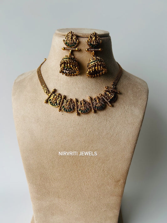 Lakshmi choker - green