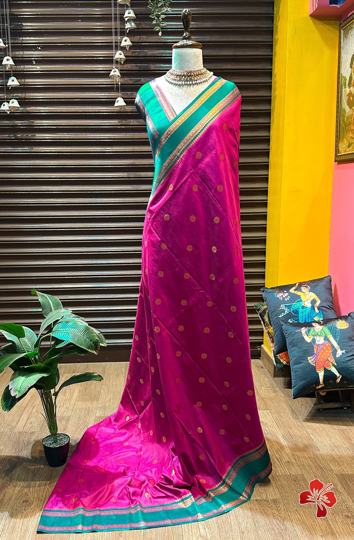 Premium kanchi semi silk saree