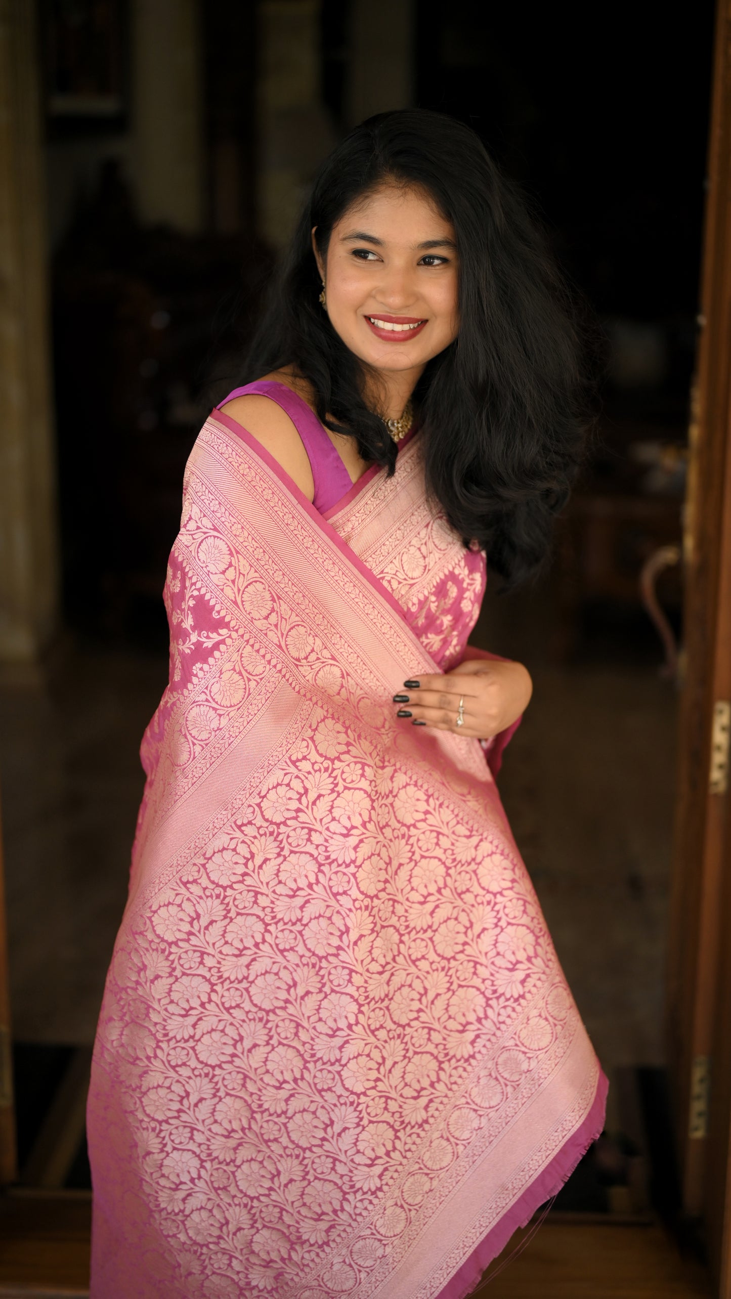 Banarasi katan Mashru silk saree