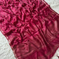 Banarasi semi katan silk with buttas