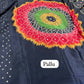 Navrathri special premium crepe silk saree with bandhini prints and colorful pallu