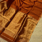 Pure Maheshwari silk cotton saree - small border zari stripes