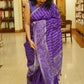 Banarasi semi Katan georgette saree with bandhini prints
