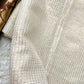 Beautiful semi chanderi silk saree with gold zari checks paired with brown Banarasi brocade blouse