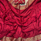 Soft viscous chinon silk with self weaving