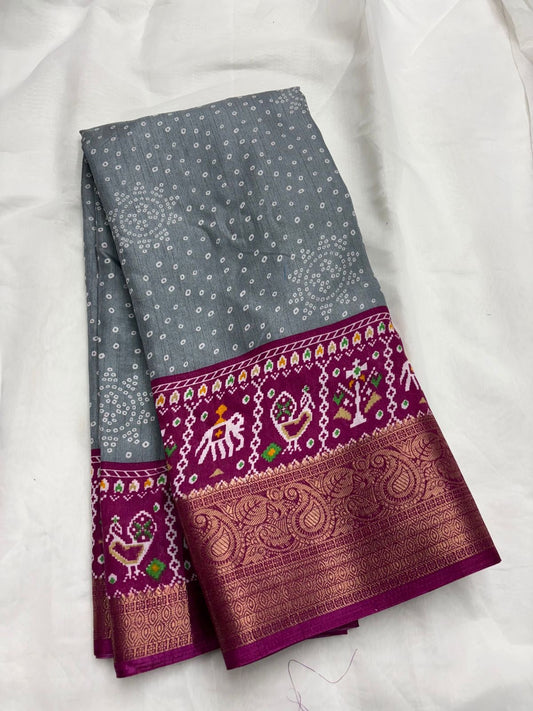 Soft dola silk saree