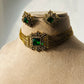 Beautiful AD Emerald choker set