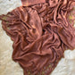Soft crush rangoli saree with beautiful handwork on border and pallu