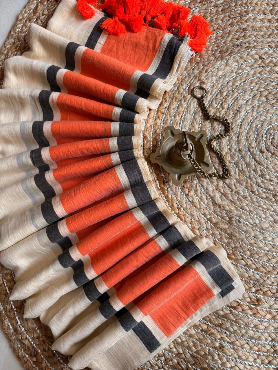 Mul cotton with kattikara border