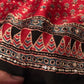 Pure Handblock ajrakh print mirror work modal silk saree (Prebooking 35 days)