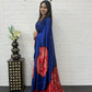 Soft satin crepe silk saree with Beautiful bandhini print and Real mirror work (prebooking)