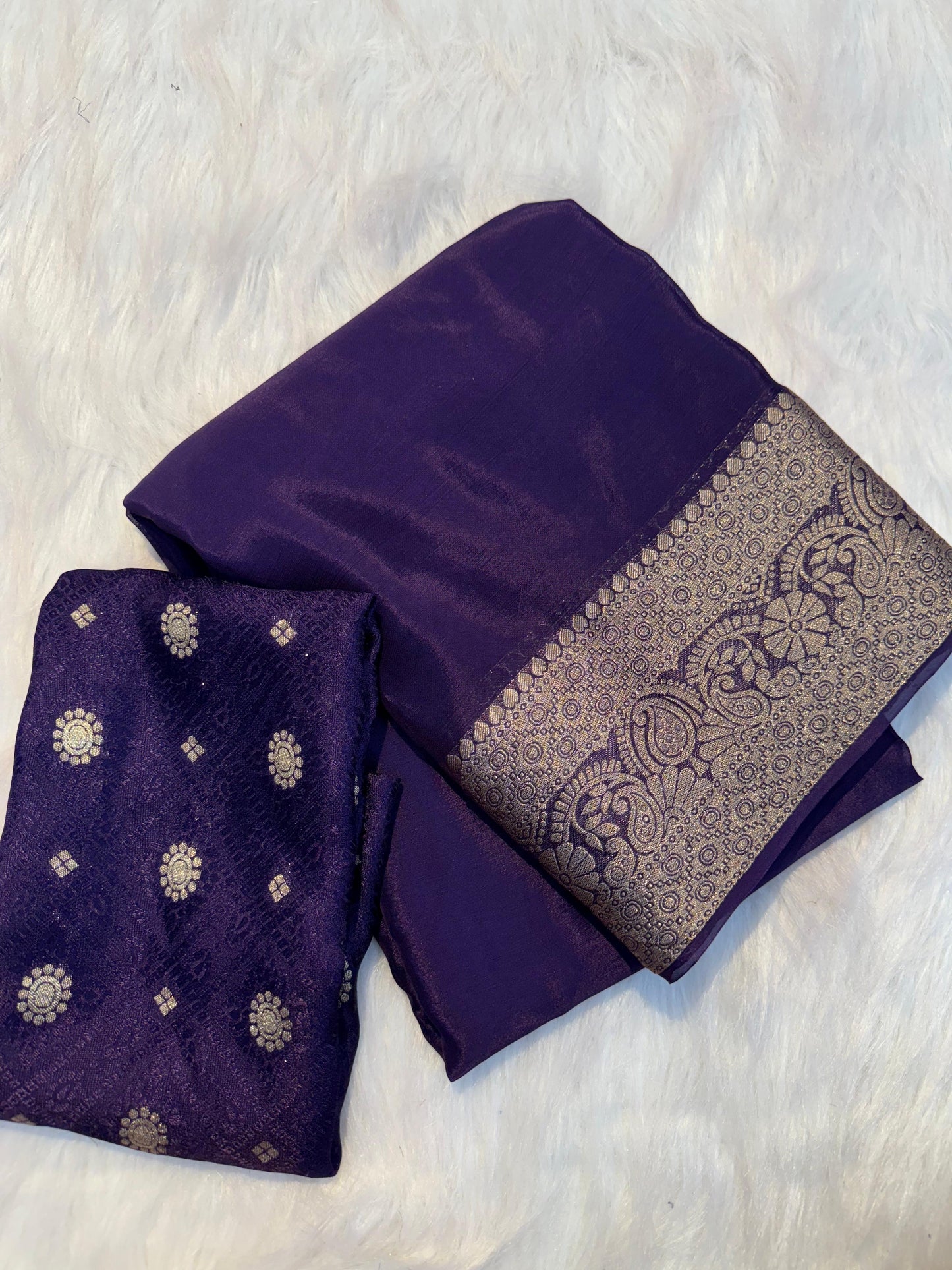 Soft viscous crepe silk saree