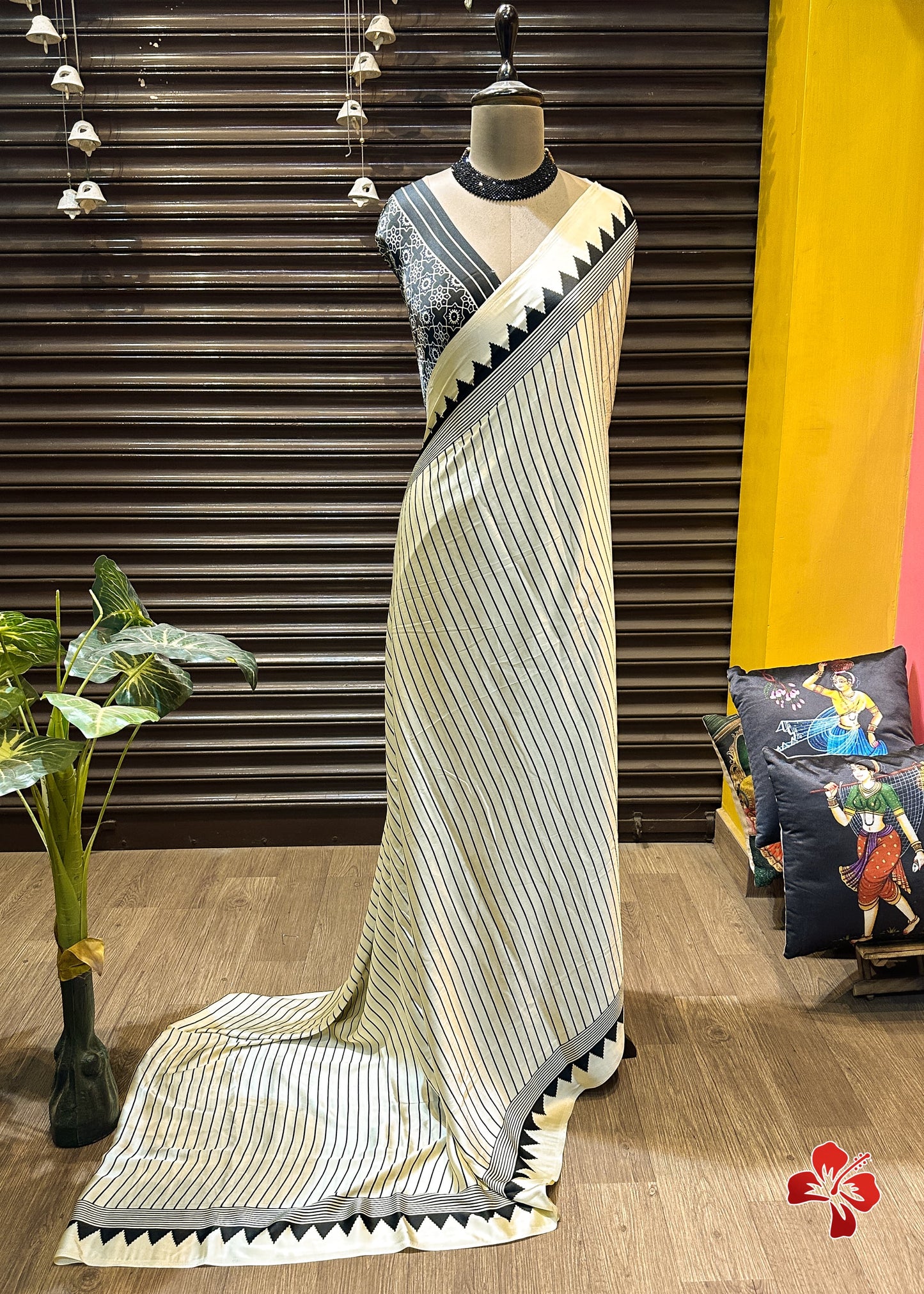 Semi gajji silk saree with running blouse