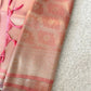 Beautiful soft Banarasi brocade crepe silk sarees in pastels