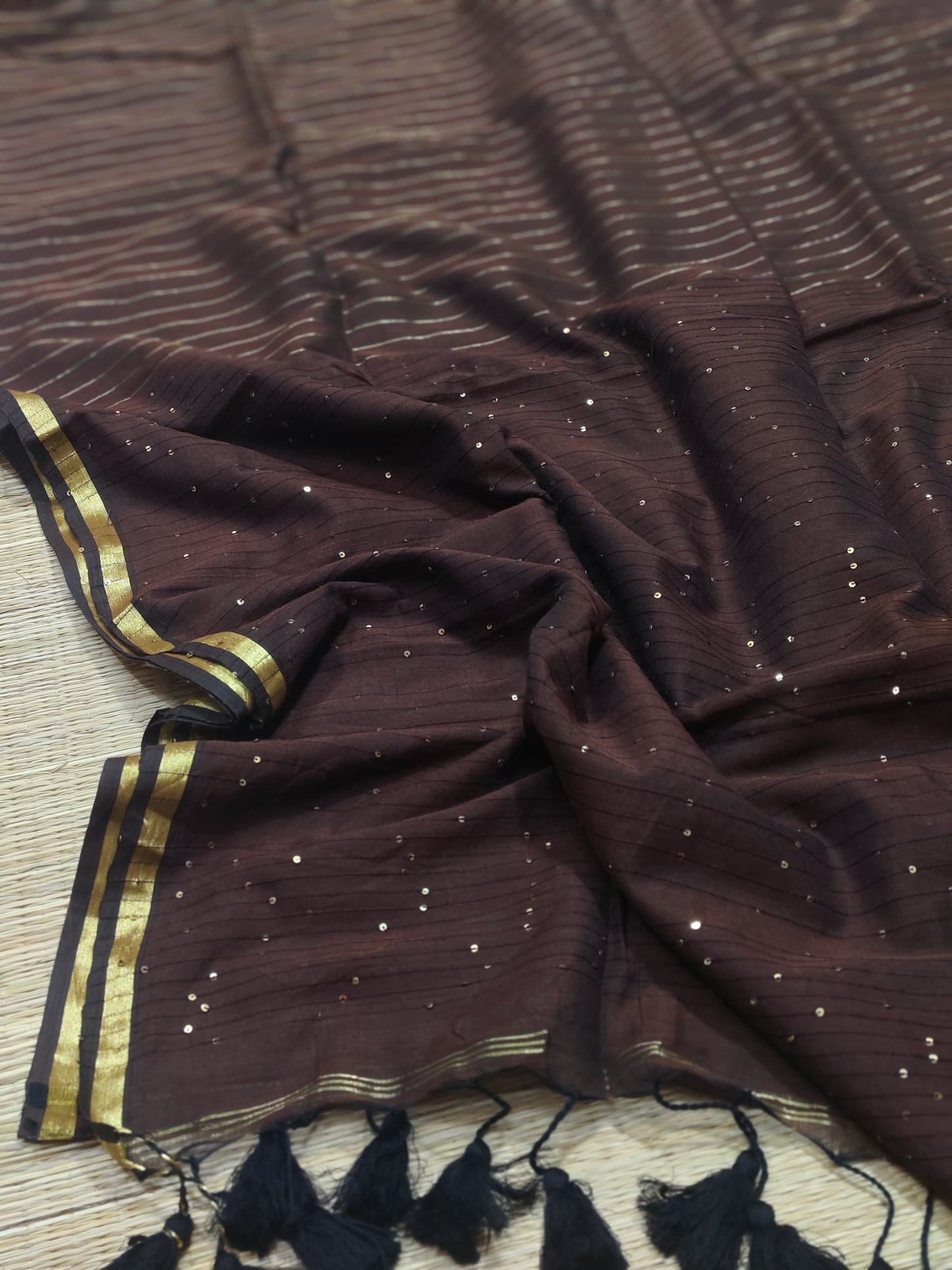 Pure cotton saree with zari stripes