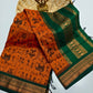 Premium silk cotton saree with kalamkari prints
