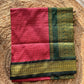Premium silk cotton sarees with zari checks and contrast border