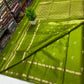 Beautiful semi gajji silk saree with beautiful floral butta weavings