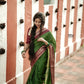 Beautiful dola silk saree with checks