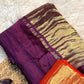 Beautiful Plain Modal silk saree with tissue pallu (Prebooking)