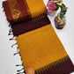 Gorgeous checked silk cotton sarees with solid temple border