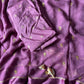 Pure georgette viscous saree with rich satin border and tiny flower buttas