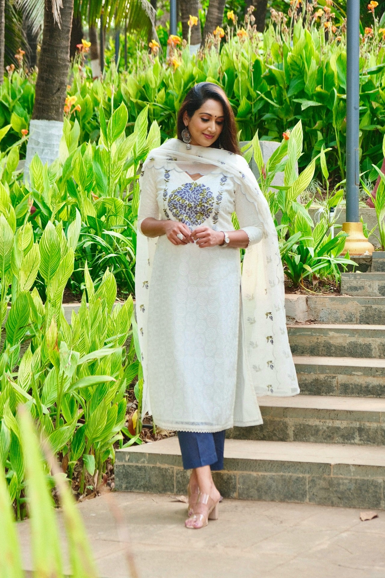 Kota embroidered unstitched Salwar set