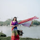 Soft Mul cotton saree - multi color