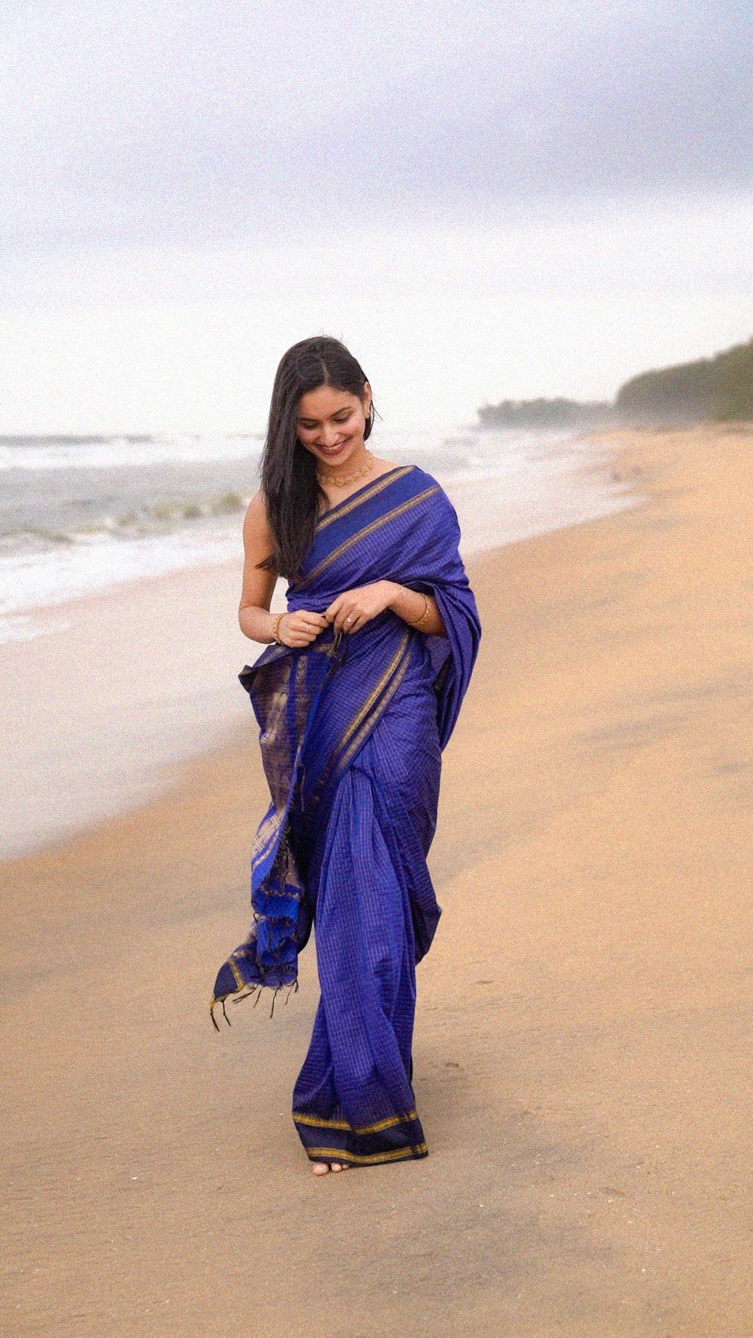 Arani silk cotton saree with checks