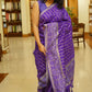 Banarasi semi Katan georgette saree with bandhini prints
