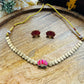 Beautiful Lotus coin necklace - Pink