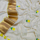 Pure and authentic mul cotton saree with beautiful embroidery and big zari border