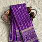 Banarasi semi Katan georgette saree with bandhini prints