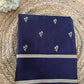 Beautiful semi gajji silk saree with beautiful floral butta weavings