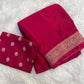 Soft Viscous crushed chinon silk saree