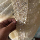 Pure tissue silk saree with pearl sequins handwork