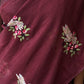 Premium kota doriya saree with multicolor thread embroidery and lace border