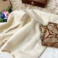 Beautiful semi chanderi silk saree with gold zari checks paired with brown Banarasi brocade blouse