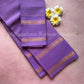 Premium pure sungudi cotton saree with checks and double rudraksham border