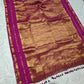 Mul tissue saree with zari border