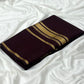 Soft semi Mysore crepe silk sarees with zari stripe broad border (Tani Malayali inspired)