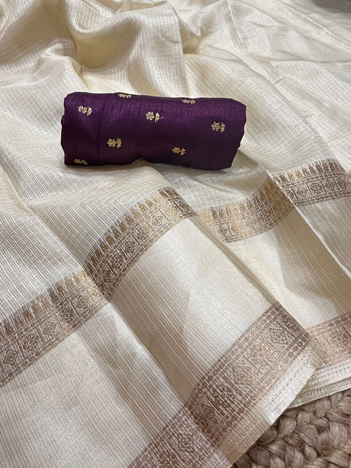 Kota self checks saree with bentex border
