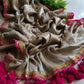 Mul tissue saree with lace border - 2