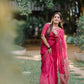 Anumol- Beautiful Soft Narayanpet saree - Rani pink
