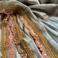 Mul tissue saree with lace border - 5