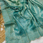 Premium space silk saree with cutdana work