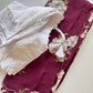 Floral chinon silk saree with embroidery
